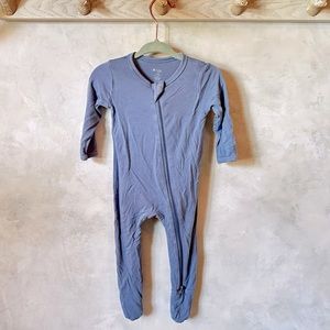 Kyte Baby Zippered Footie Slate Color size 3-6 months